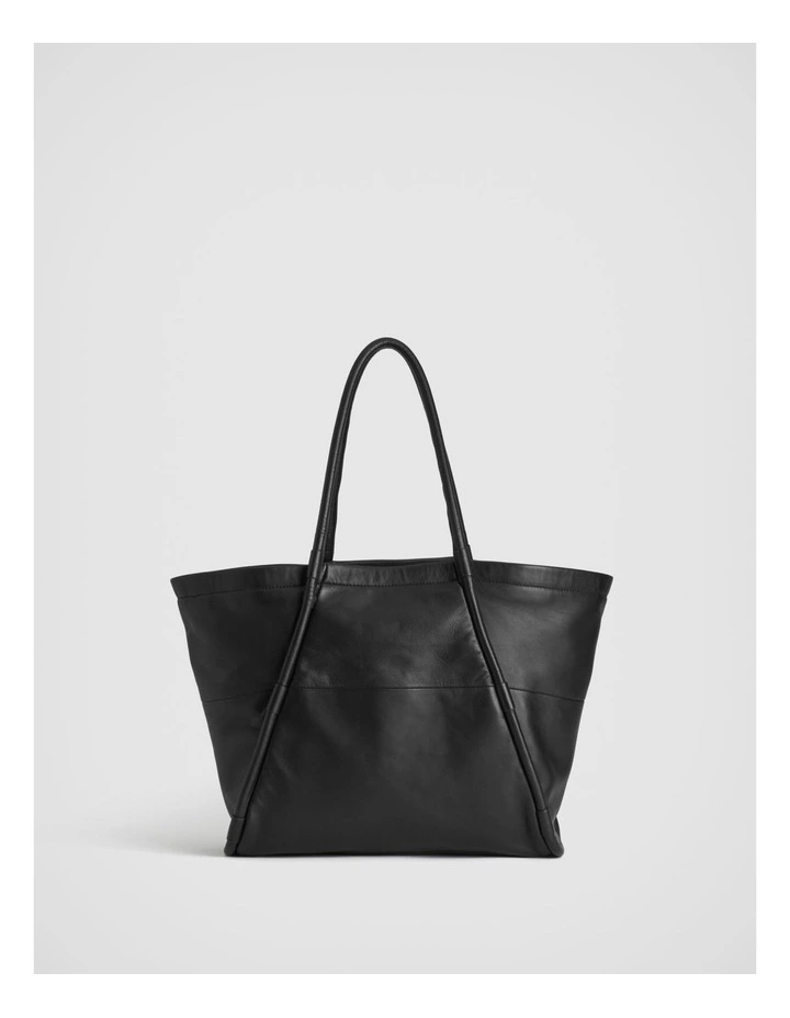 Witchery Soft Leather Everyday Tote In Black 3 Witchery Soft Leather Everyday Tote In Black