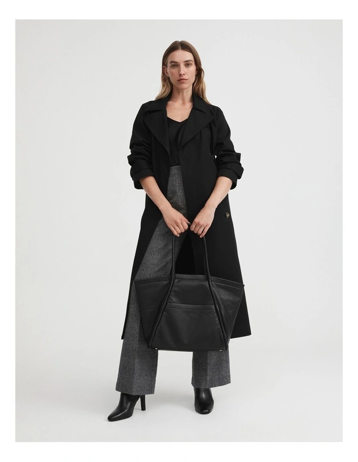 Witchery Soft Leather Everyday Tote In Black 4 Witchery Soft Leather Everyday Tote In Black - Image 2