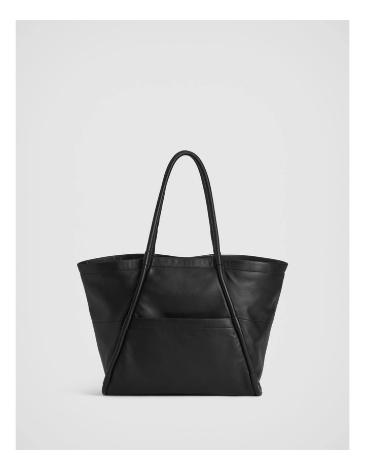 Witchery Soft Leather Everyday Tote In Black 7 Witchery Soft Leather Everyday Tote In Black - Image 5