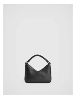 Witchery Soft Leather Shoulder Bag In Black