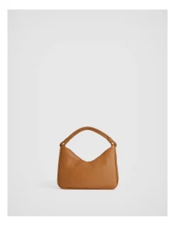 Witchery Soft Leather Shoulder Bag In Ginger