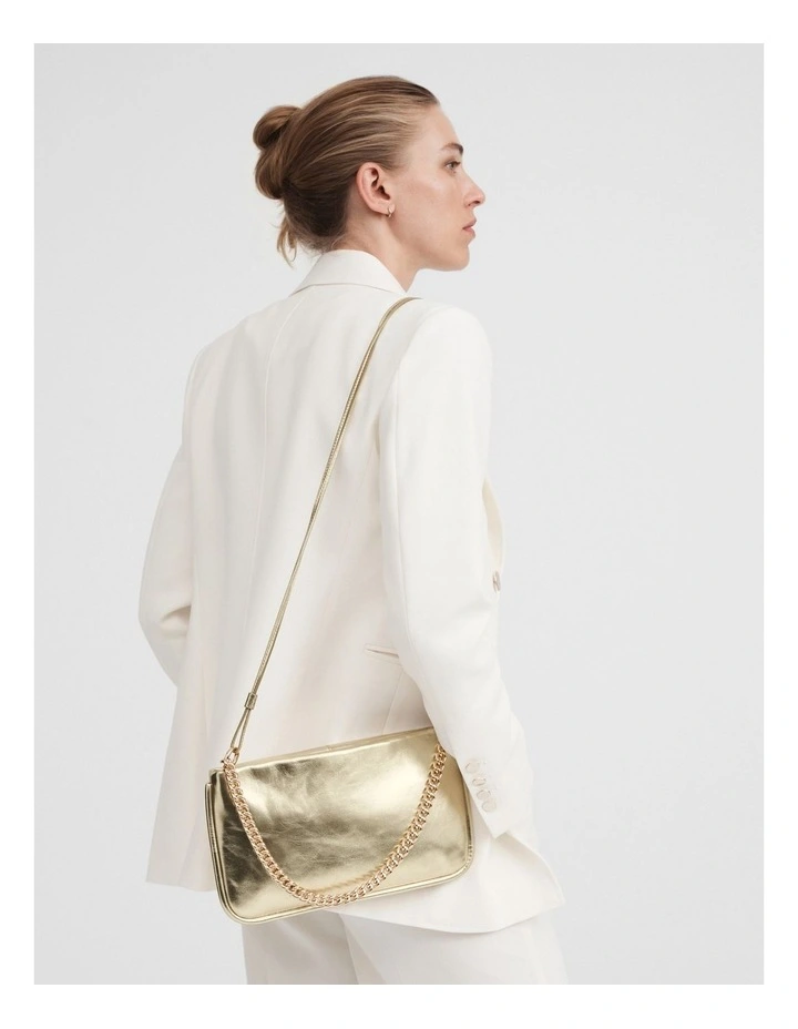 Witchery Metallic Leather Sling In Gold 4 Witchery Metallic Leather Sling In Gold - Image 2