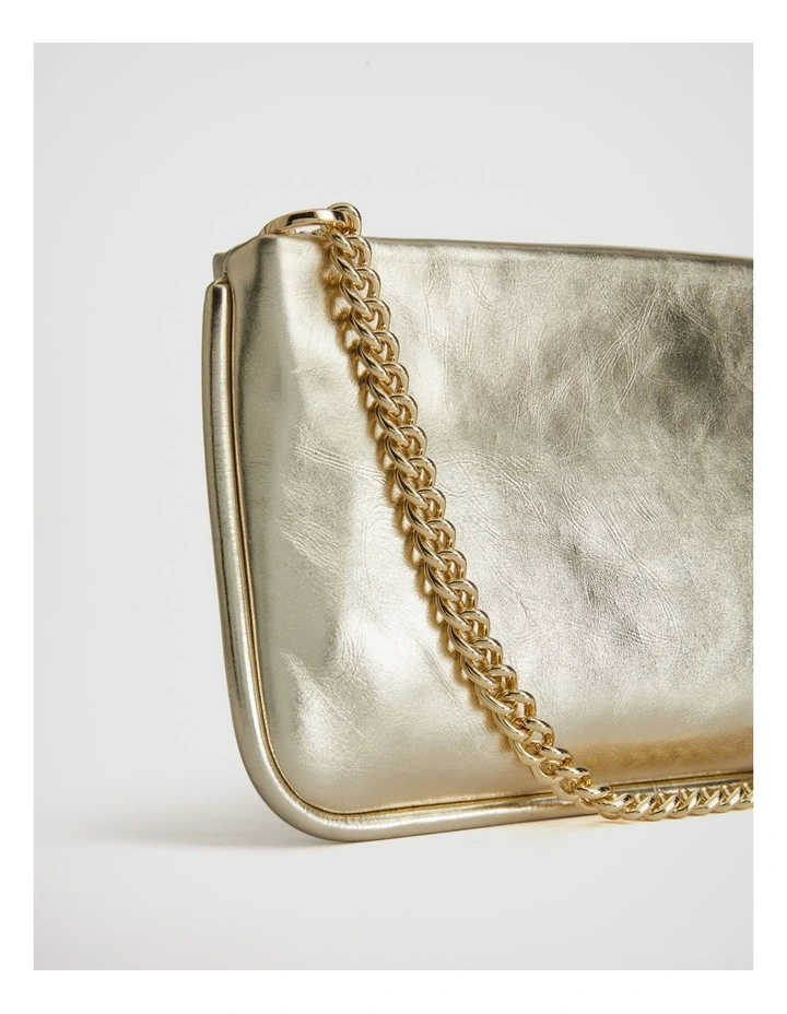 Witchery Metallic Leather Sling In Gold 5 Witchery Metallic Leather Sling In Gold - Image 3