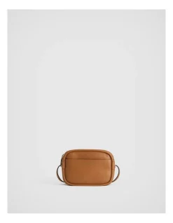 Witchery Soft Leather Camera Bag In Ginger