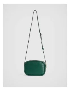Witchery Soft Leather Camera Bag In Teal Green -Mocha shop 981768250 5 720x928