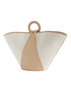 Seed Heritage Textured Top Handle Tote -Mocha shop 982045090 3 720x928