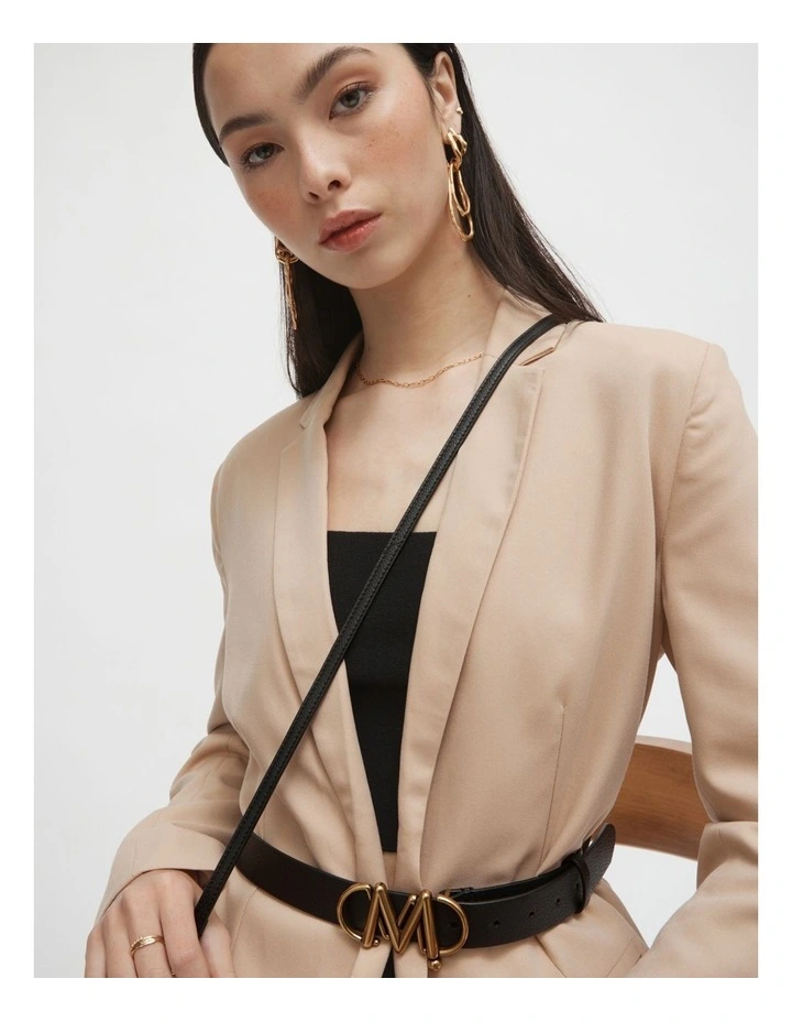 Mimco Link Bag Shoulder Strap In Black Rose Gold 4 Mimco Link Bag Shoulder Strap In Black Rose Gold - Image 2