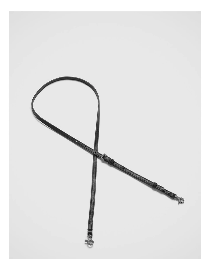 Mimco Link Bag Shoulder Strap In Black Gunmetal 3 Mimco Link Bag Shoulder Strap In Black Gunmetal