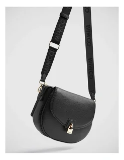 Mimco Webbing Bag Strap In Black Light Gold 9 Mimco Webbing Bag Strap In Black Light Gold -Mocha shop 982422640 4 720x928