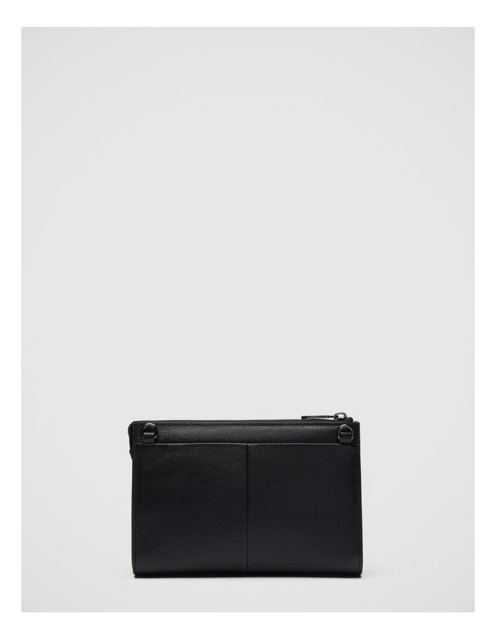 Mimco Classico Zip Medium Pouch In Black Gunmetal 6 Mimco Classico Zip Medium Pouch In Black Gunmetal - Image 4