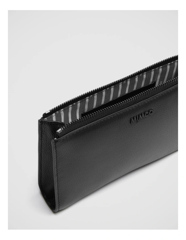 Mimco Classico Zip Medium Pouch In Black Gunmetal 7 Mimco Classico Zip Medium Pouch In Black Gunmetal - Image 5