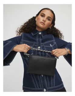 Mimco Classico Zip Medium Pouch In Black Gunmetal 13 Mimco Classico Zip Medium Pouch In Black Gunmetal -Mocha shop 982423270 6 720x928