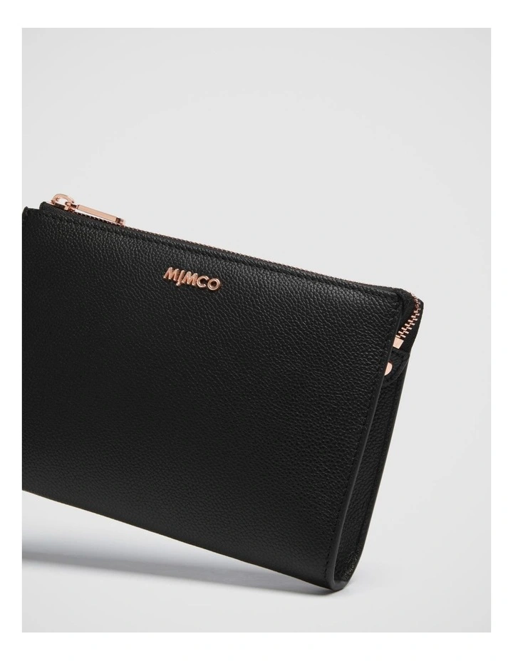 Mimco Classico Zip Medium Pouch In Black Rose Gold 5 Mimco Classico Zip Medium Pouch In Black Rose Gold - Image 3