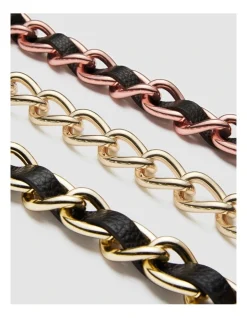 Mimco Chunky Chain Shoulder Bag Strap In Light Gold -Mocha shop 982425250 3 720x928