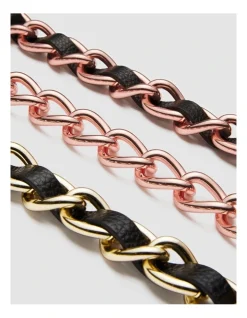 Mimco Chunky Chain Shoulder Bag Strap In Rose Gold -Mocha shop 982425340 3 720x928