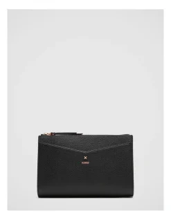 Mimco D-vine Medium Pouch In Black Rose Gold
