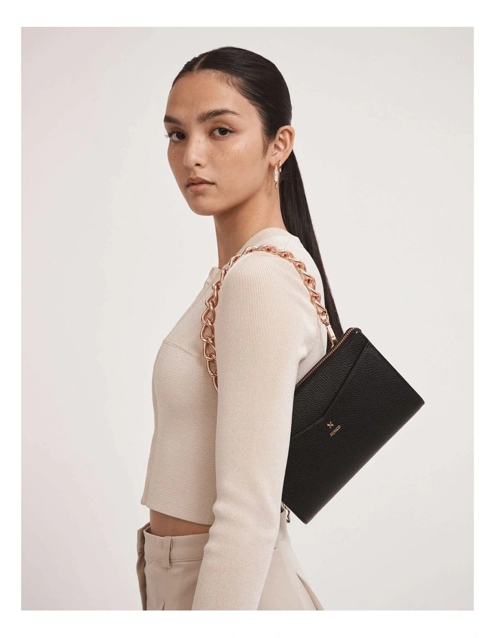 Mimco D-vine Medium Pouch In Black Rose Gold 8 Mimco D-vine Medium Pouch In Black Rose Gold - Image 6