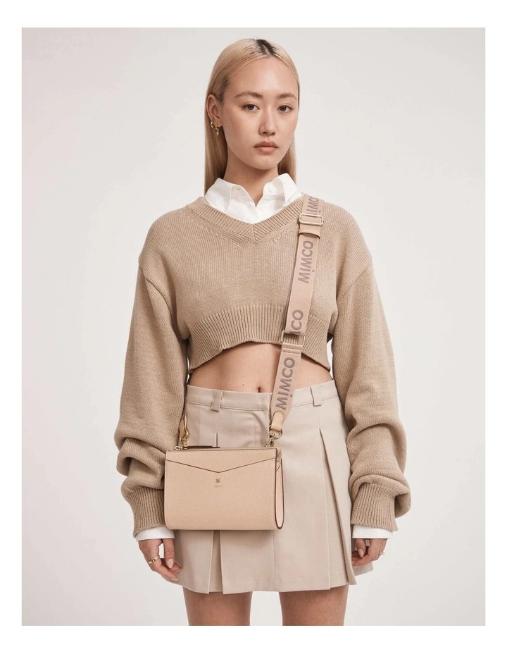 Mimco D-vine Medium Pouch In Almond 8 Mimco D-vine Medium Pouch In Almond - Image 6