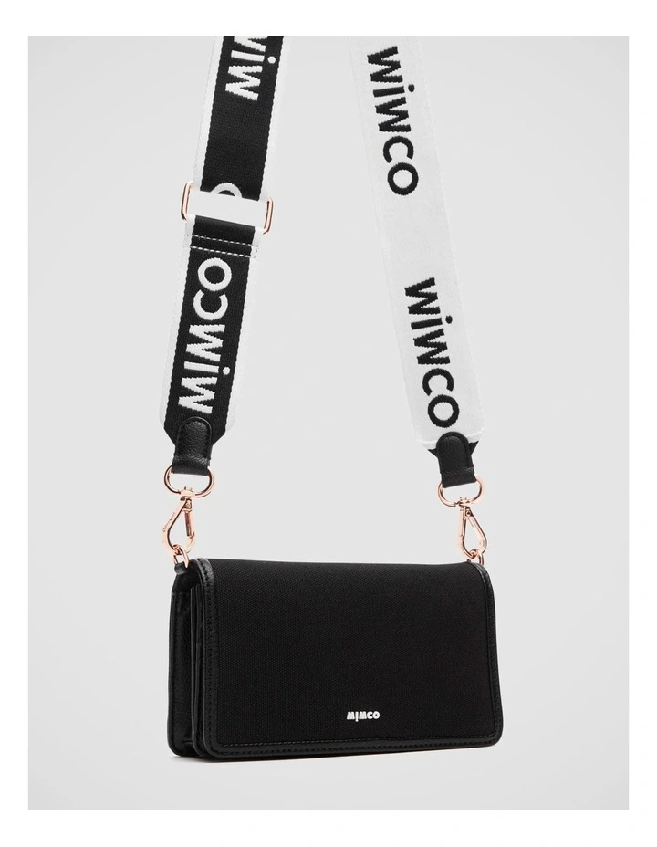 Mimco Stevie Wallet Crossbody Bag In Black White 8 Mimco Stevie Wallet Crossbody Bag In Black White - Image 6