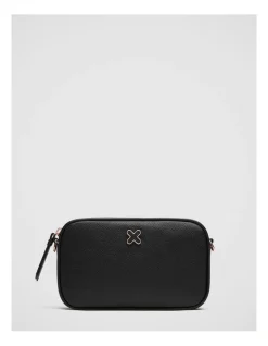 Mimco Hendrix Pouch In Black Rose Gold