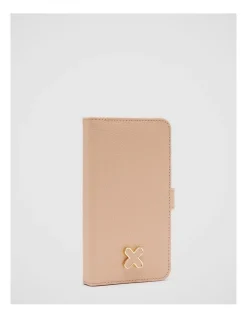 Mimco Hendrix Flip Case For Iphone 11 In Almond
