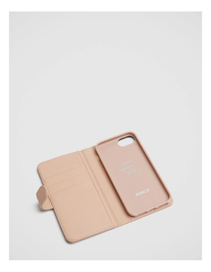 Mimco Hendrix Flip Case For Iphone Se-8-7-6s-6 In Almond 4 Mimco Hendrix Flip Case For Iphone Se-8-7-6s-6 In Almond - Image 2