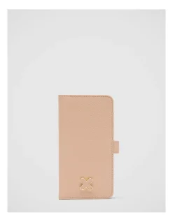Mimco Hendrix Flip Case For Iphone 13 Pro Max In Almond -Mocha shop 982429750 3 720x928