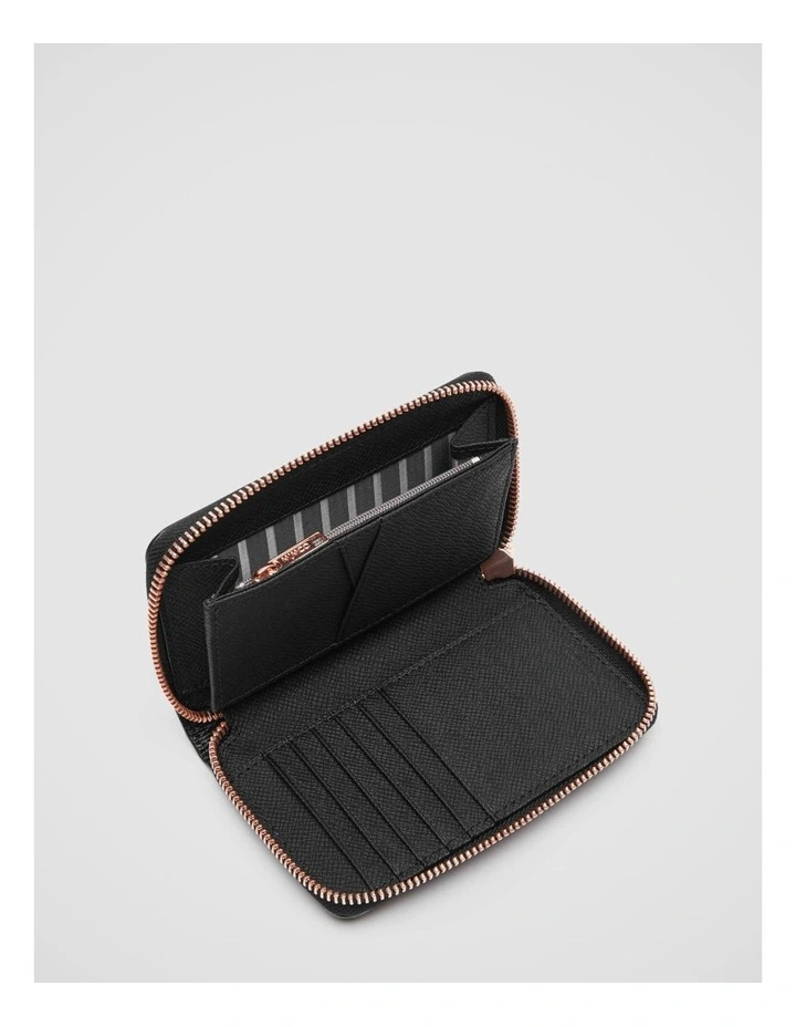 Mimco D-vine Medium Wallet In Black Rose Gold 6 Mimco D-vine Medium Wallet In Black Rose Gold - Image 4