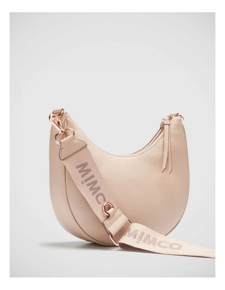 Mimco Classico Crescent Crossbody Bag In Almond 7 Mimco Classico Crescent Crossbody Bag In Almond - Image 5