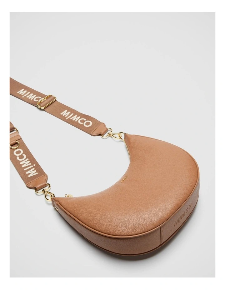 Mimco Classico Crescent Crossbody Bag In Caramel 7 Mimco Classico Crescent Crossbody Bag In Caramel - Image 5