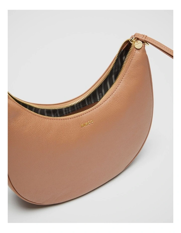 Mimco Classico Crescent Crossbody Bag In Caramel 8 Mimco Classico Crescent Crossbody Bag In Caramel - Image 6