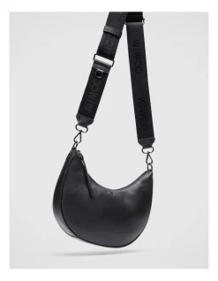 Mimco Classico Crescent Crossbody Bag In Black Gunmetal -Mocha shop 982441450 3 720x928