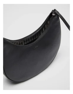 Mimco Classico Crescent Crossbody Bag In Black Gunmetal -Mocha shop 982441450 6 720x928