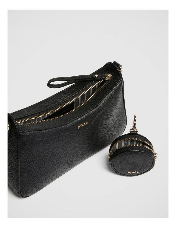Mimco Jett Crossbody Bag In Black Light Gold 9 Mimco Jett Crossbody Bag In Black Light Gold - Image 7