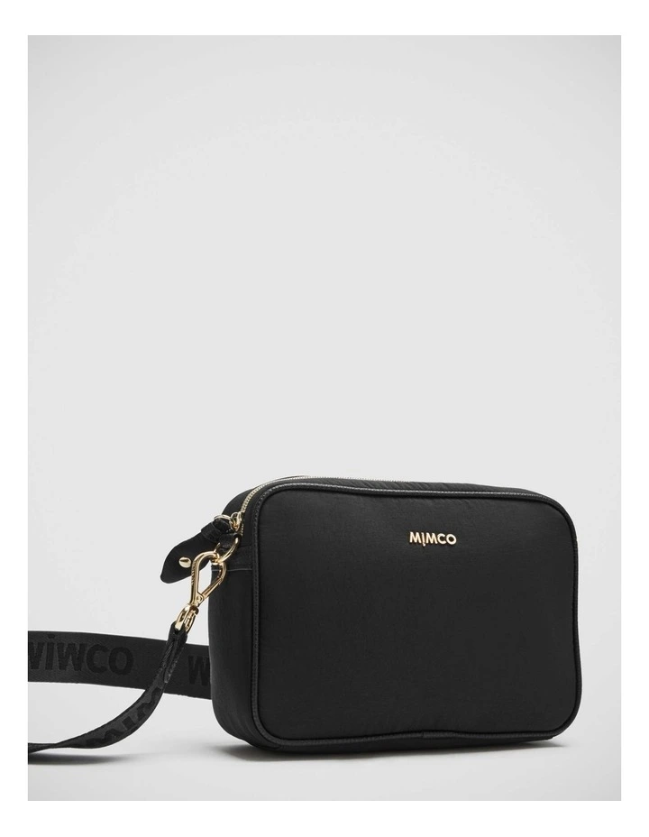 Mimco Flight Camera Crossbody Bag In Black Light Gold 3 Mimco Flight Camera Crossbody Bag In Black Light Gold
