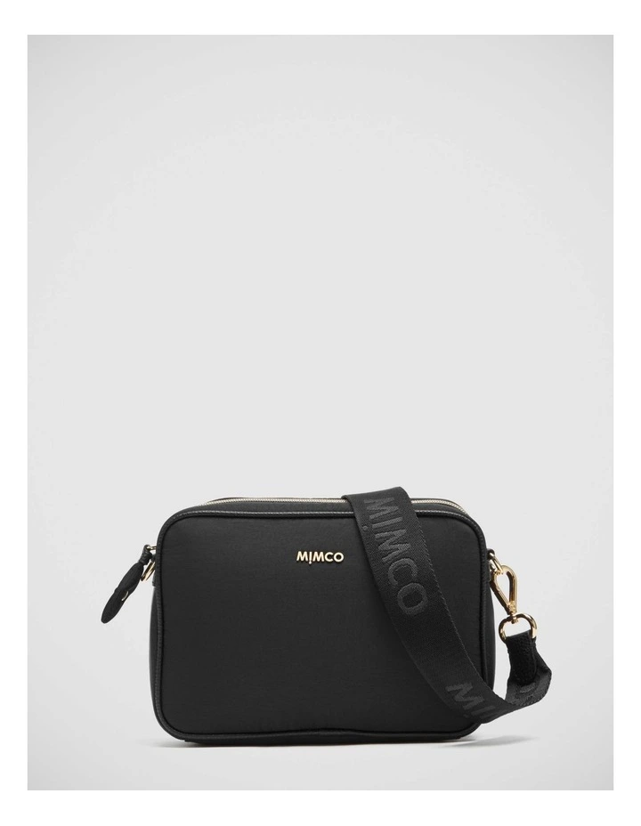 Mimco Flight Camera Crossbody Bag In Black Light Gold 6 Mimco Flight Camera Crossbody Bag In Black Light Gold - Image 4