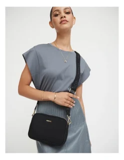 Mimco Flight Camera Crossbody Bag In Black Light Gold 15 Mimco Flight Camera Crossbody Bag In Black Light Gold -Mocha shop 982441810 7 720x928