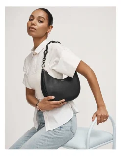 Mimco Classico Crescent Crossbody Bag In Black Rose Gold 15 Mimco Classico Crescent Crossbody Bag In Black Rose Gold -Mocha shop 982441900 7 720x928