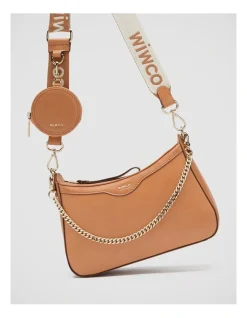 Mimco Jett Crossbody Bag In Caramel