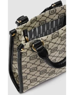 Mimco Mim-gram Mini Tote Bag In Black Light Gold 15 Mimco Mim-gram Mini Tote Bag In Black Light Gold -Mocha shop 982442530 7 720x928