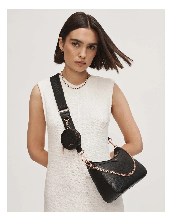 Mimco Jett Crossbody Bag In Black Rose Gold 4 Mimco Jett Crossbody Bag In Black Rose Gold - Image 2