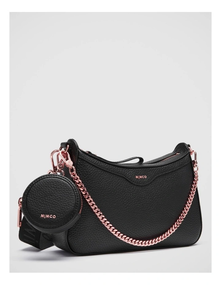 Mimco Jett Crossbody Bag In Black Rose Gold 8 Mimco Jett Crossbody Bag In Black Rose Gold - Image 6