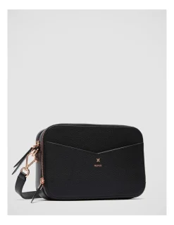 Mimco D-vine Camera Crossbody Bag In Black Rose Gold -Mocha shop 982442710 3 720x928