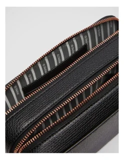 Mimco D-vine Camera Crossbody Bag In Black Rose Gold -Mocha shop 982442710 7 720x928