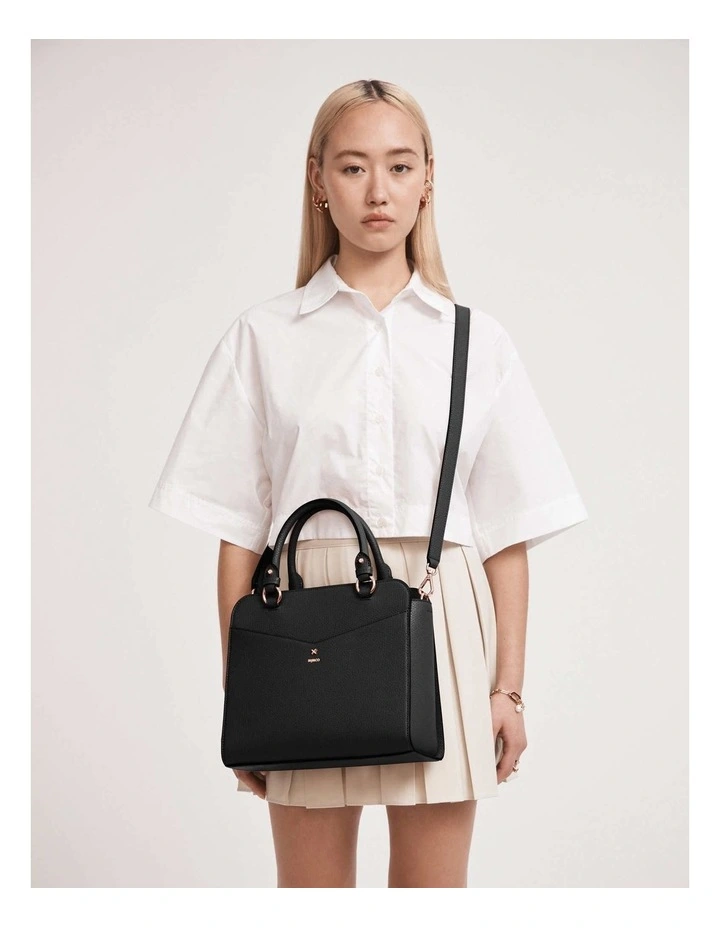 Mimco D-vine Tote Bag In Black Rose Gold 4 Mimco D-vine Tote Bag In Black Rose Gold - Image 2