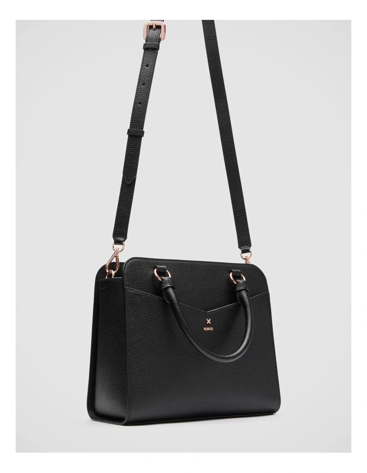 Mimco D-vine Tote Bag In Black Rose Gold 8 Mimco D-vine Tote Bag In Black Rose Gold - Image 6
