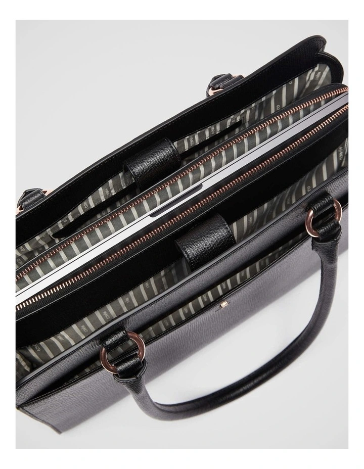 Mimco D-vine Worker Tote Bag In Black Rose Gold 8 Mimco D-vine Worker Tote Bag In Black Rose Gold - Image 6