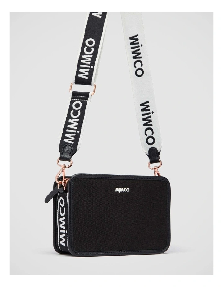 Mimco Stevie Crossbody Bag In Black White 8 Mimco Stevie Crossbody Bag In Black White - Image 6