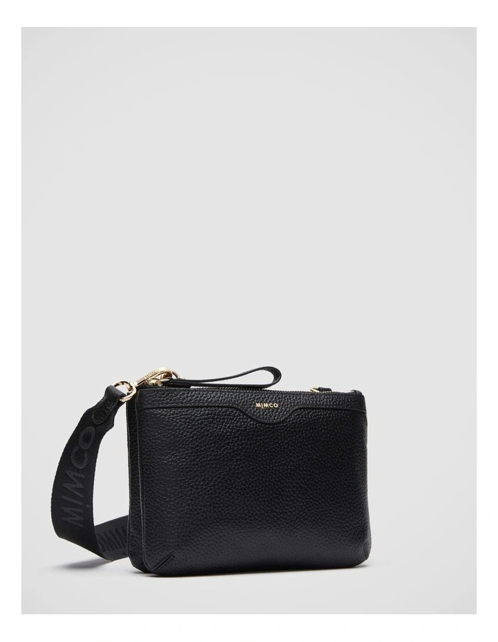 Mimco Jett Duo Crossbody Bag In Black Light Gold 5 Mimco Jett Duo Crossbody Bag In Black Light Gold - Image 3
