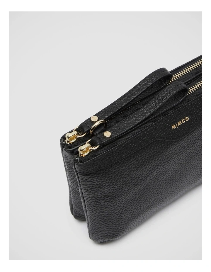 Mimco Jett Duo Crossbody Bag In Black Light Gold 8 Mimco Jett Duo Crossbody Bag In Black Light Gold - Image 6